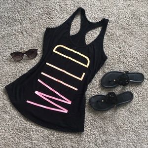 DONATING NEXT WEEK- WILD racer back tank